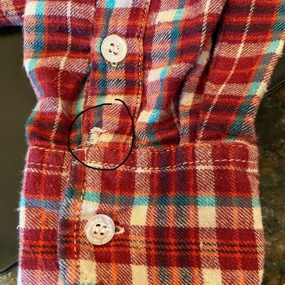 PAPER DENIM CLOTH | Red Plaid Flannel Western - Picture 12 of 12
